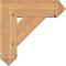 Ekena Millwork Traditional Arts and Crafts Smooth Bracket w/ Offset Brace, Western Red Cedar, 7 1/2"W x 22"D x 22"H BKT0806X22X22TRA03SWR - alternate 2